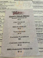 Walt's American Grille menu