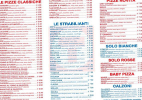 Pizzeria Tandem Di Acampora Giuseppe E Schiavinato Riccardo menu