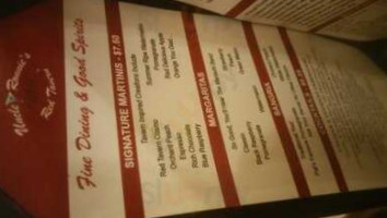 Uncle Ronnie's Red Tavern menu