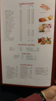 Senro Sushi menu