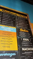 Rusty Taco menu