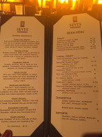 Sevy's Grill menu