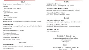 Scottadito Osteria Toscana menu