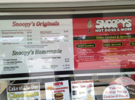 Snoopy's Hot Dogs food