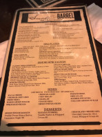 Smoke Barrel menu