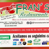 Fran's menu