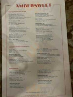 Ambersweet menu
