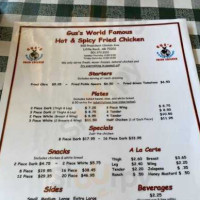 Gus's Fried Chicken menu
