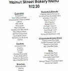 Walnut Street Bakery menu