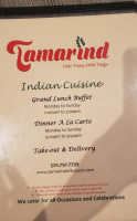 Tamarind Little Twisty Little Tangy menu