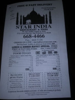 Star India menu