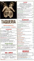 Monte Cristo Taqueria menu