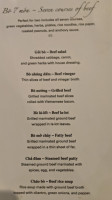 Tamarind Tree menu