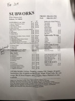 Subworks menu