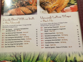 Tan Lac Vien menu