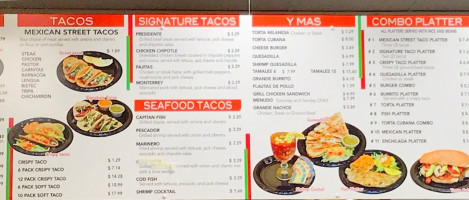 Tacos Y Mas menu