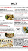 Tampopo Ramen menu