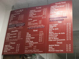 Tacos Grand Central menu