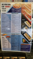 Sushi Ring menu