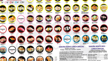 Sushi Sakura menu