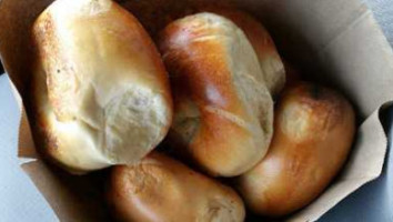 Hand Rolled Bagels food