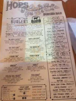 Hops Burger menu