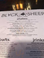 Black Sheep Burgers Shakes menu