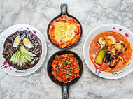 Jeju Black Korean Noodle food