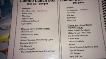 Sushi Fever menu