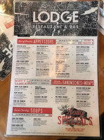 The Lodge menu