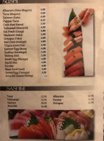 Tomo 7 Sushi menu
