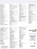 Thai Thyme Sushi menu