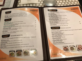 The Sabieng Thai menu