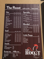 The Roost menu