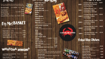 The Crab Shed menu