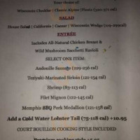 The Melting Pot menu
