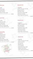 Le Hoa Oriental Restaurant menu