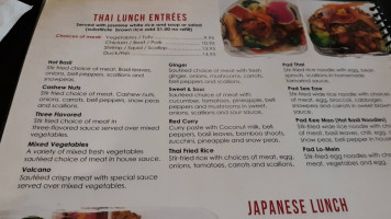 Thai Thai Sushi menu