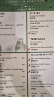 Wong Gok menu