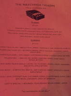 Matchbox menu