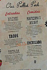 Montezuma's Mexican Restaurant Bar menu