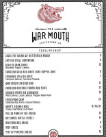 War Mouth menu