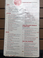 Thai Pad menu