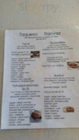Tortilleria Y Taqueria Ramirez menu