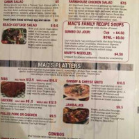 Jonny Mac's Lowcountry Grille And Bbq menu