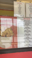 Williams Chicken menu