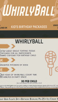 Whirlyball menu