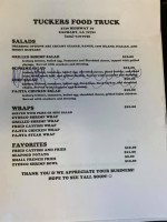 Tucker's Seafood Market Deli menu