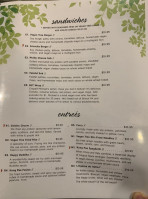 Vegan Tree menu