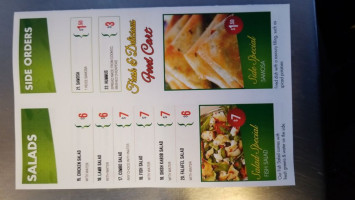 Zara Halal Food menu